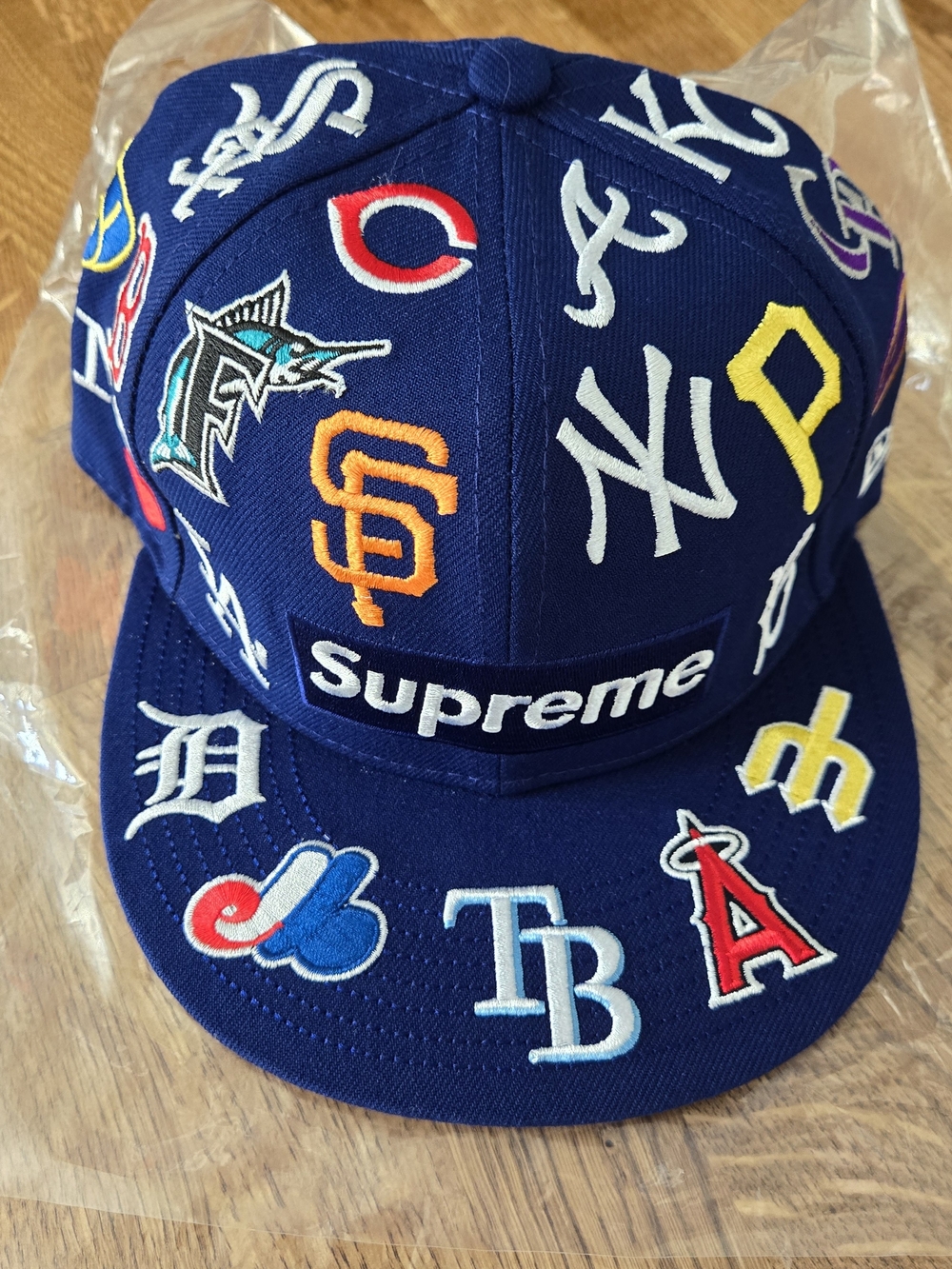 0New Era Navy Multi-Team Embroidered Mens Cap